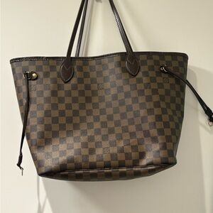 Louis Vuitton Damier Ebene neverfull MM  Tote